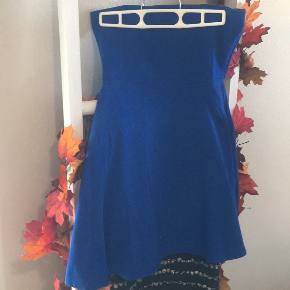 Blue mini dress
